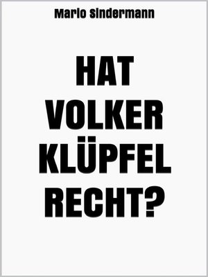 cover image of Hat Volker Klüpfel recht?